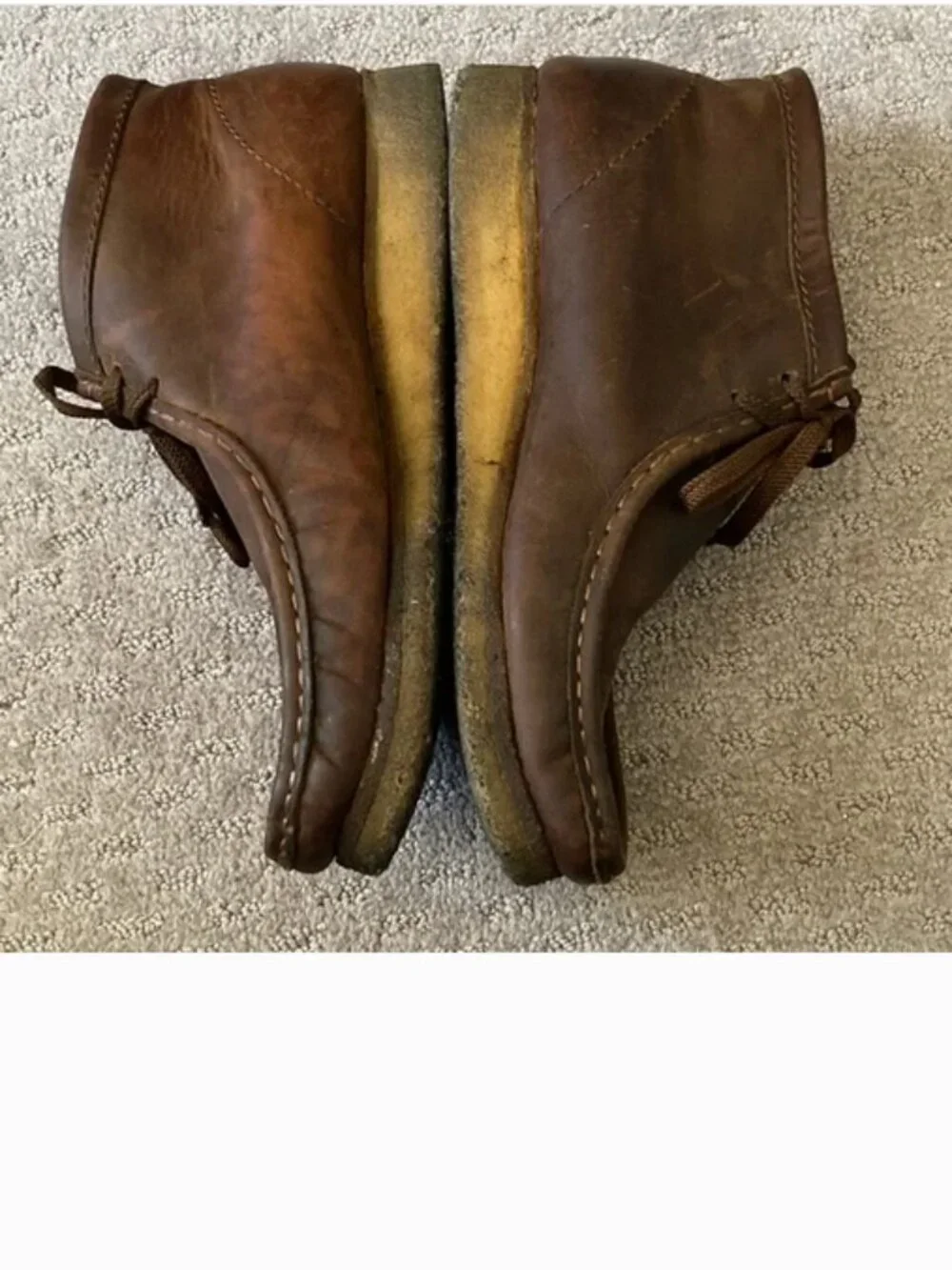 Clarks Original Wallabee leather chukka boots, Men's 10.